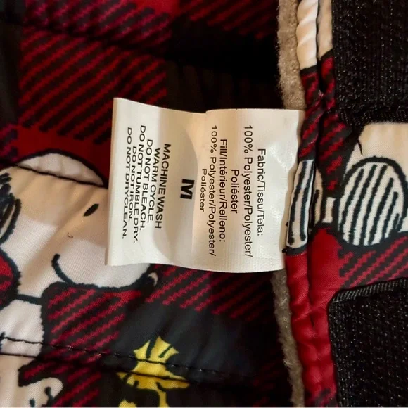 NWT Snoopy and Woodstock Peanuts Winter Coat for Dog Size MEDIUM NEW - Picture 11 of 12
